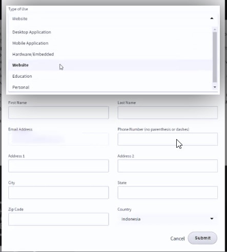 Type of Use API TMDB