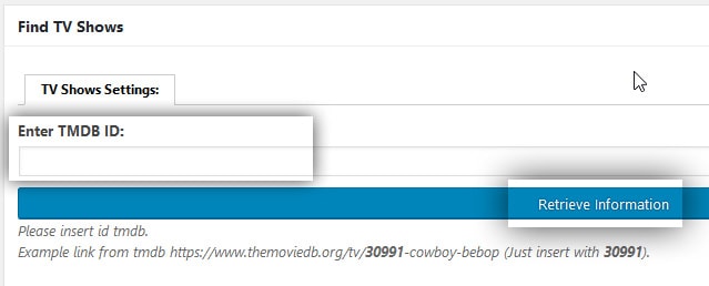 Create a TV Show Post