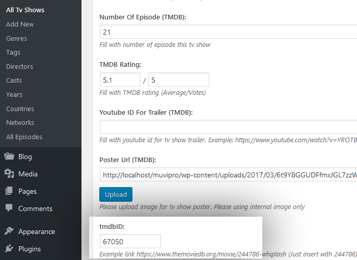 Example TV Show tmdbID