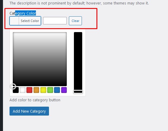 Category Color Picker